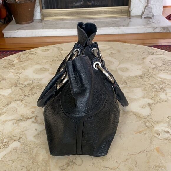 Kenneth Cole Leather Boogie Bag Satchel - Picture 3 of 12